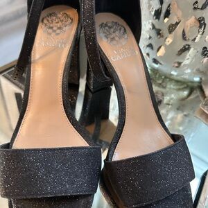 Vince Camuto Sparkling Black Heels